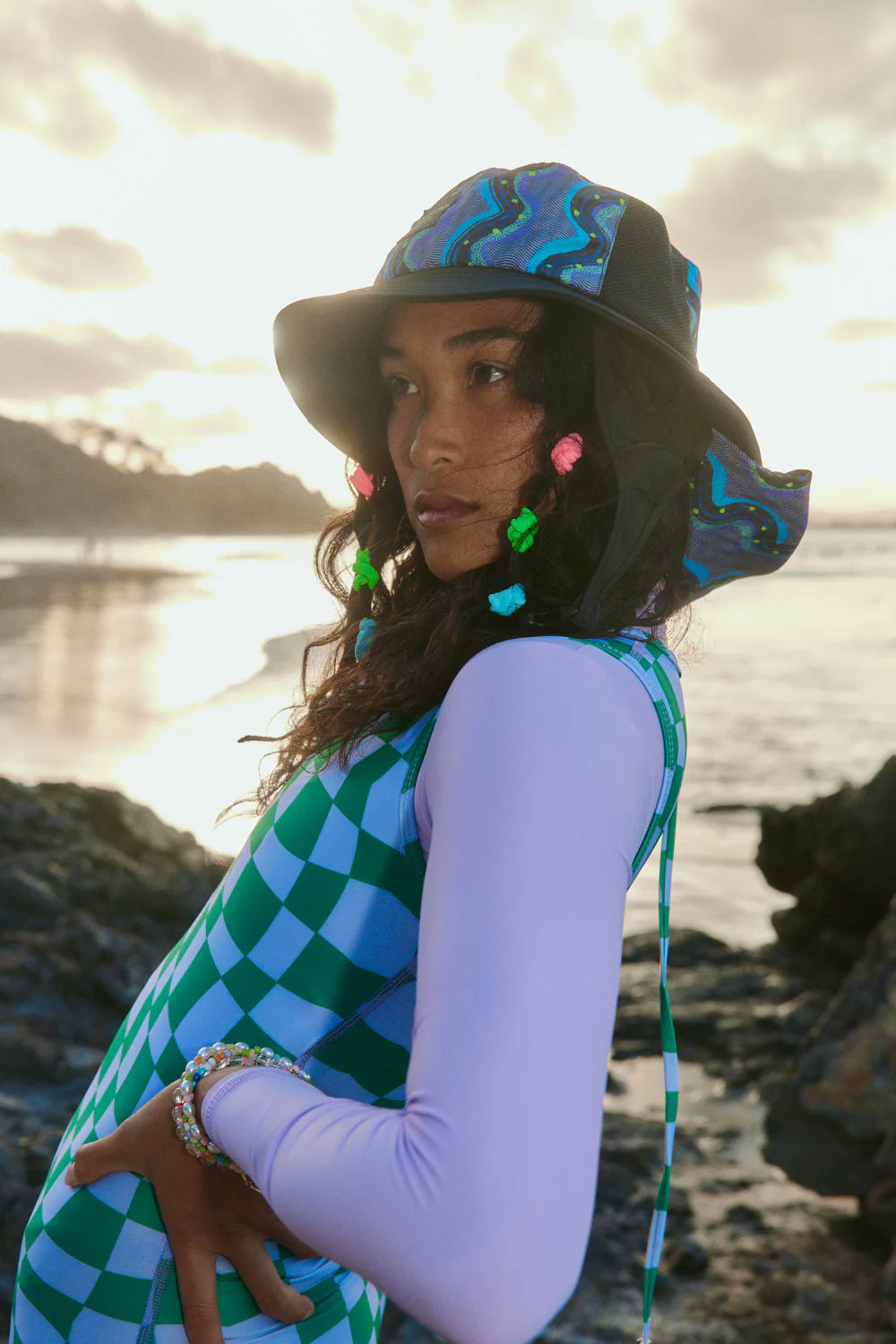 Cosmic Frolic Wide Surf Hat