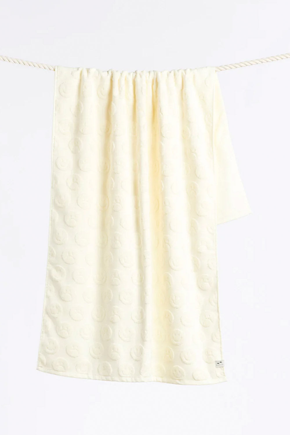 Bath Towel Sad Happy Cream