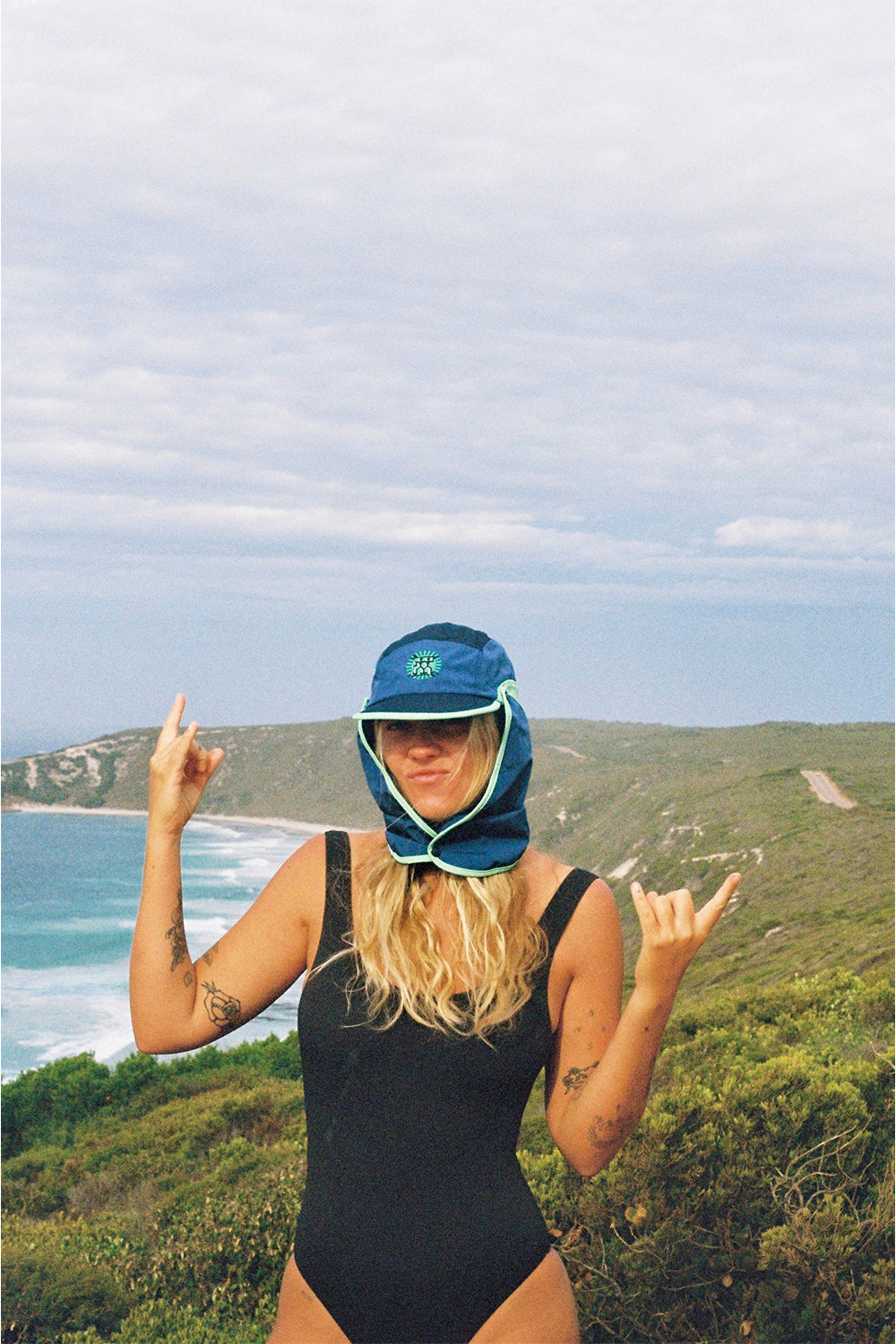 Blue Tongue Blizzard Legionnaire Surf Hat