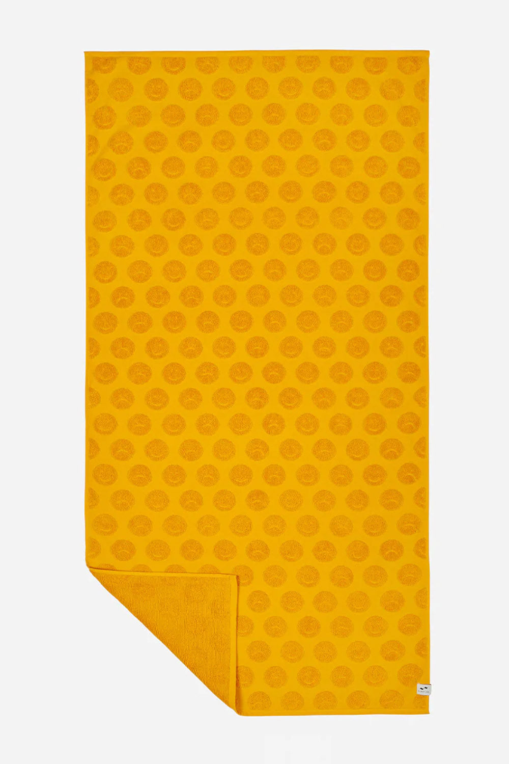 Bath Towel Sad Happy Mustard