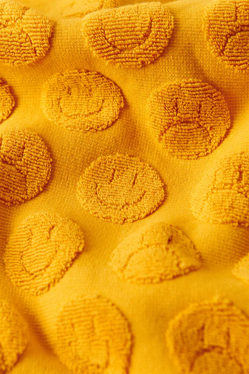Bath Towel Sad Happy Mustard
