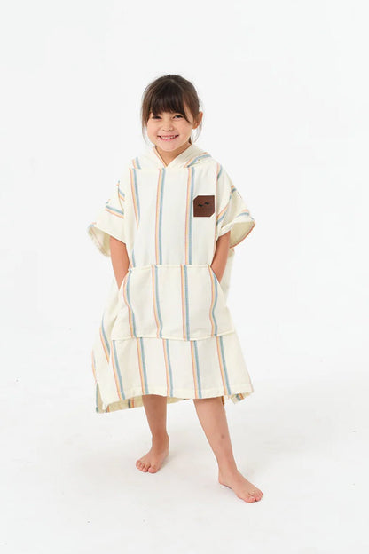 Baja Stripe Kid Poncho - Domo del Mar